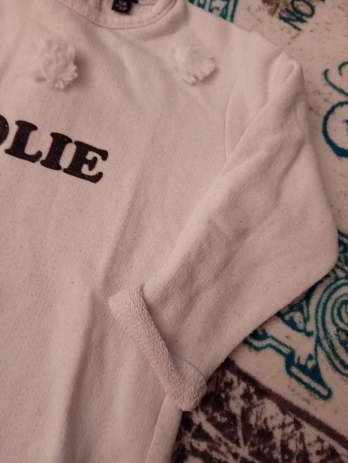 Pull blanc Jolie en 36 mois Kiabi - photo numéro 3