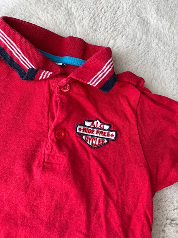 👕lot été - bébé garçon 36 mois - polo + shorts - très bon état - photo numéro 3