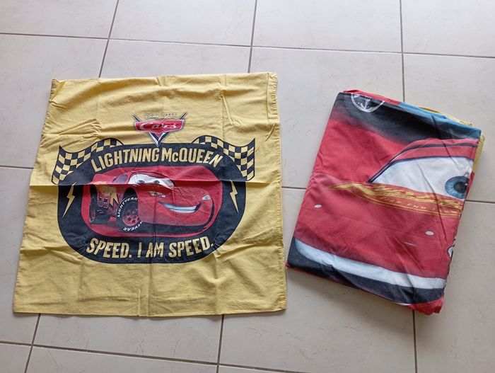 Housse de couette et taie oreiller car's - photo numéro 2