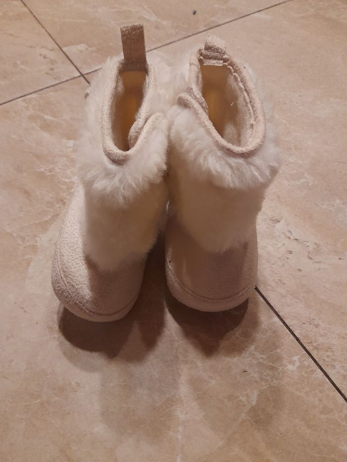 Botte fouré bébé rose 0-6 mois - photo numéro 3