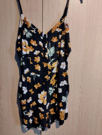 Combi short fleurie