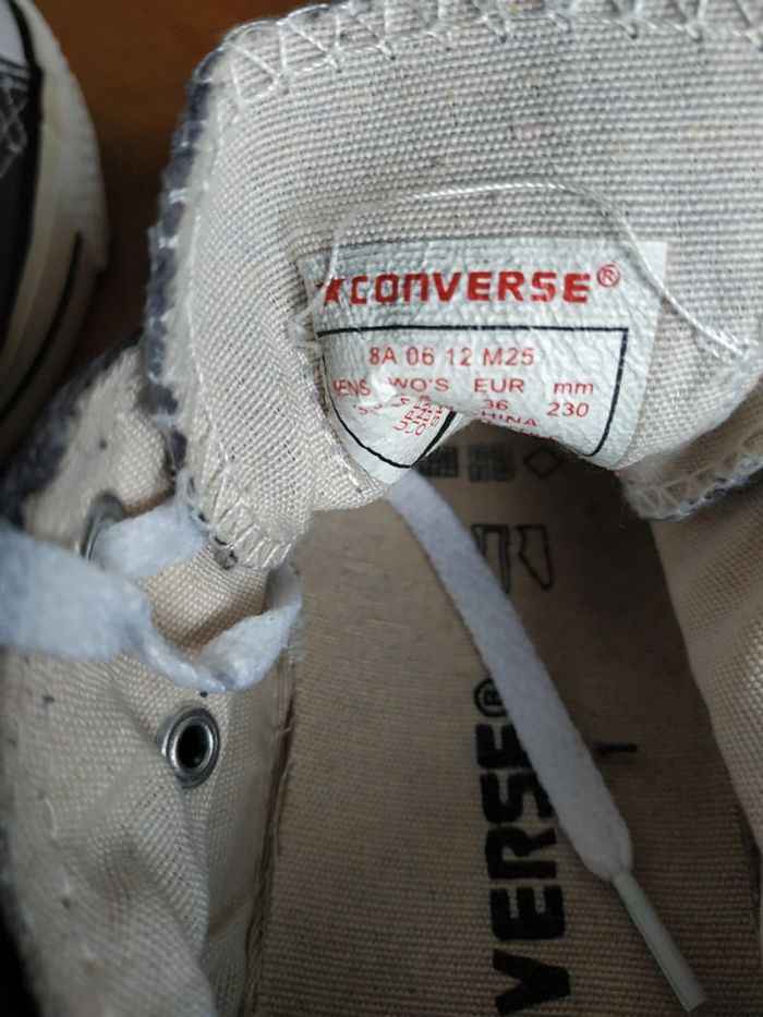 Baskets Converse grises t. 36 - photo numéro 6