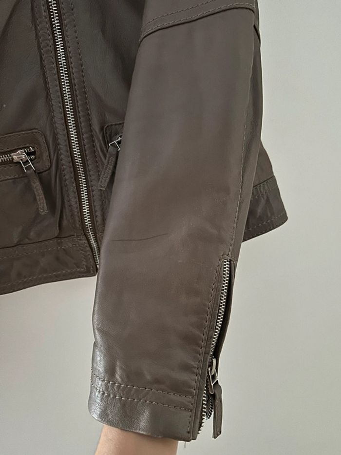 Tres belle veste oakwood taille s en cuir - photo numéro 3