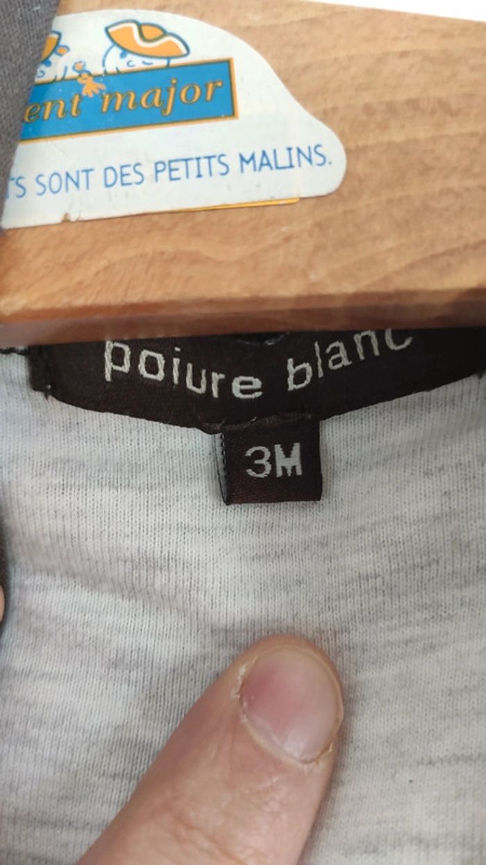 Gigoteuse poivre blanc avec ouverture pour ceinture de sécurité - photo numéro 4
