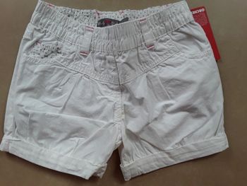 Short blanc été fille ORCHESTRA 4 ans NEUF