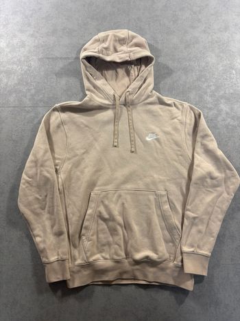 Pull à capuche Nike Beige logo brodé Taille S