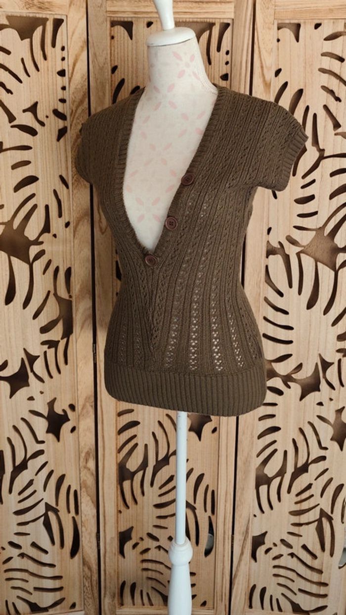 pull manches courtes décolleté plongeant T L Celopwoman - photo numéro 4
