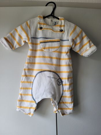 Combi doublée 3 mois 60 cm Sucre d'orge