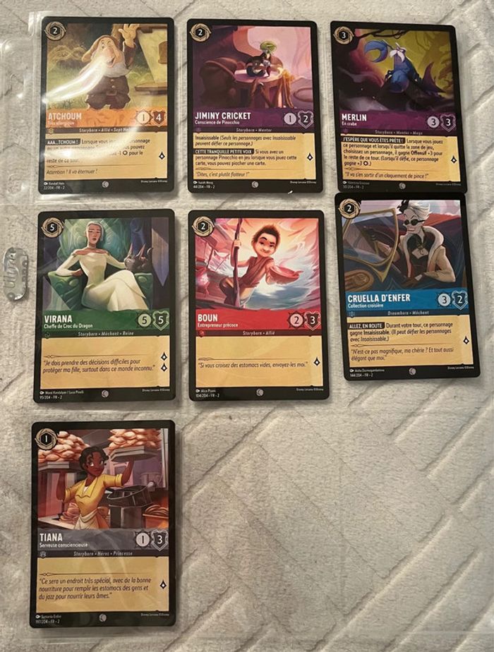 Lot de 241 cartes Lorcana - Chapitre 1 à 6 - photo numéro 2