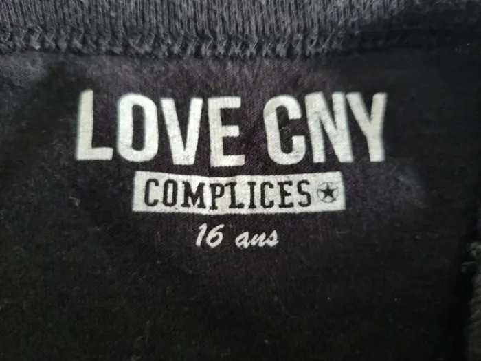 T-shirt à manches longues fille - 16 ans (174cm) - Complices - Noir - photo numéro 3
