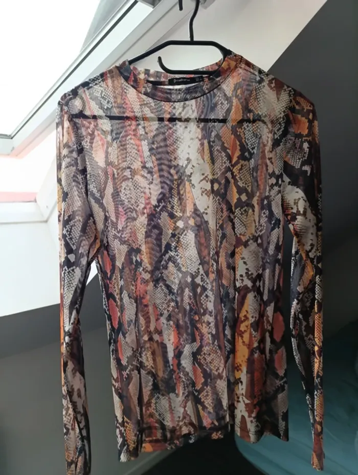 Haut tulle transparent