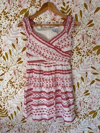 Robe manoukian broderie anglaise