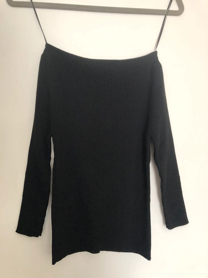 Superbe beau pull en maille côtelé Zara neuf avec étiquette taille S - photo numéro 5