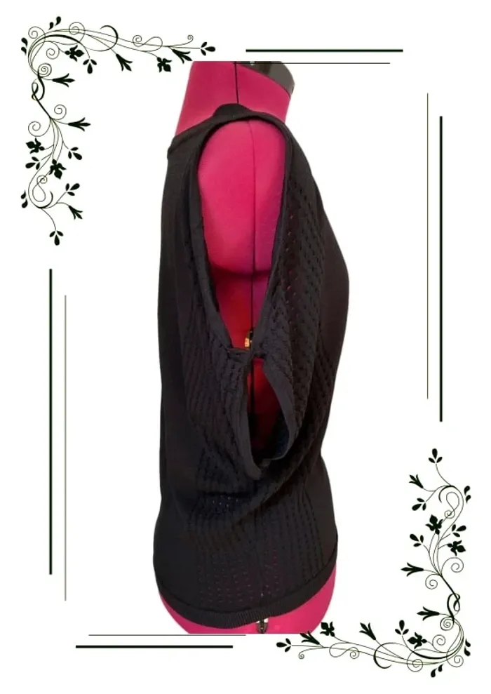 Magnifique pull fin échancré sexy sans manches - photo numéro 4