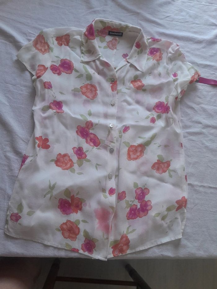 Cacharel vintage chemisier voile taille 38 - photo numéro 2