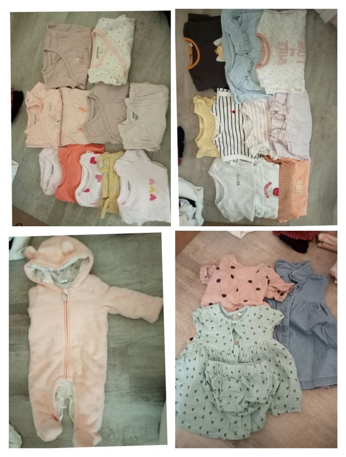 Lot de vêtements fille 1 à 9 mois. - photo numéro 2