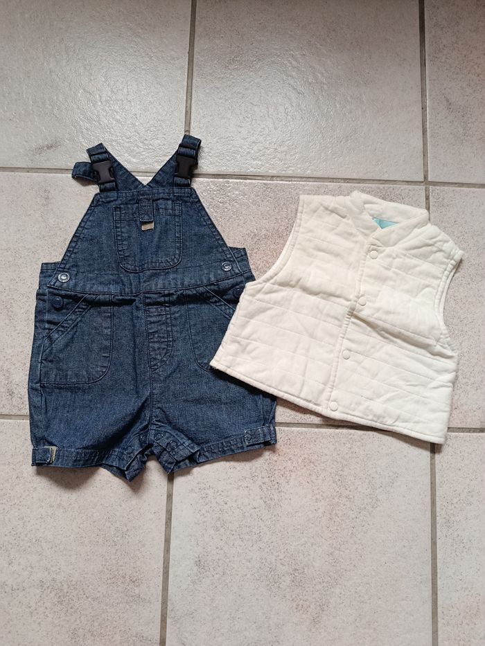 Salopette et gilet sans manches