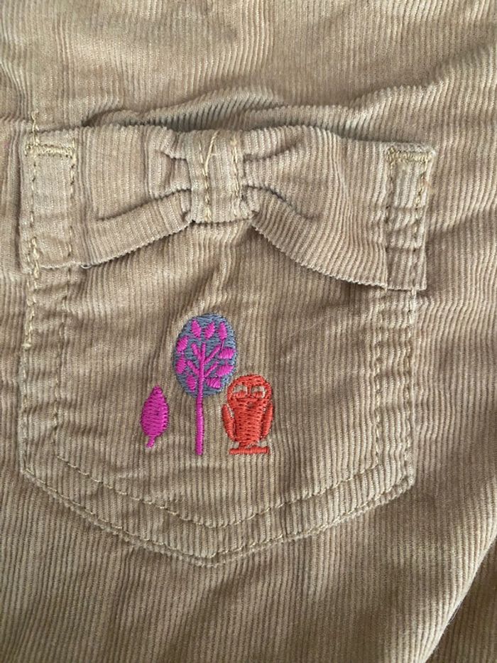 Robe salopette cadet Rousselle côtelée - photo numéro 2