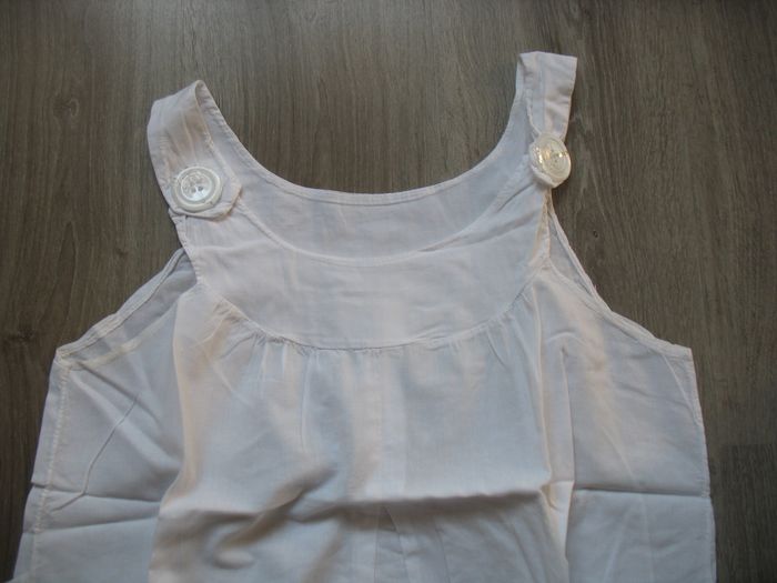CHEMISIER A BRETELLES BLANC - TAILLE 40 - n°02 - photo numéro 4