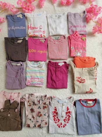 Lot de 19 pièces été fille 6 mois 