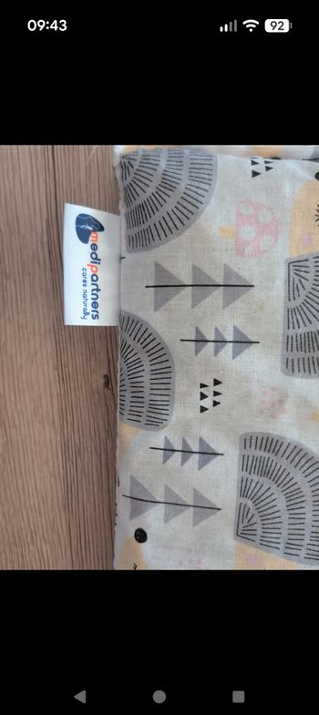 Coussin a noyaux de cerise 