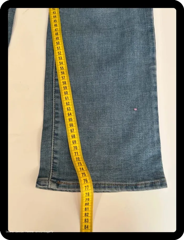Jean Levi's Femme Bleu | 505 Straight | Taille W31 FR42 | Très Bon État | BP65 - photo numéro 8