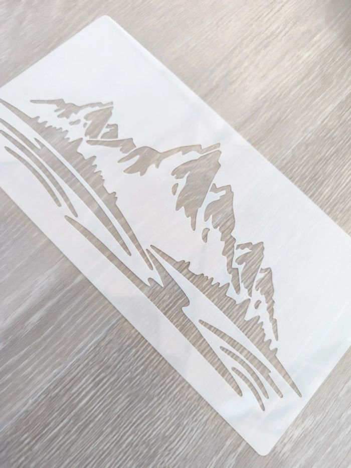 Pochoir montagnes - photo numéro 2