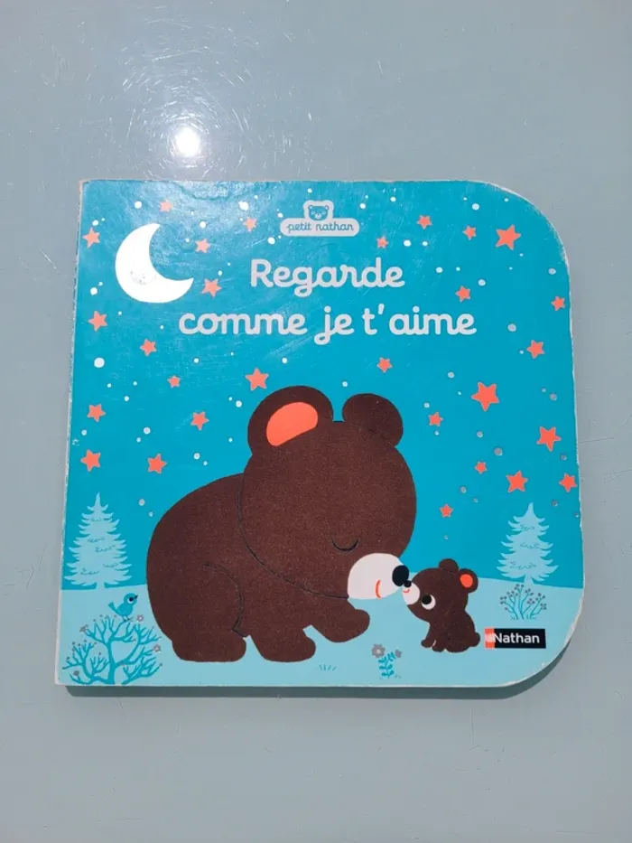 Livre à toucher petit Nathan 🐻 Regarde comme je t'aime 🐇 - photo numéro 2