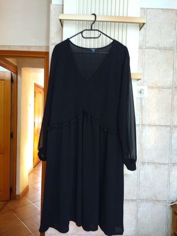 Robe noir manche longue