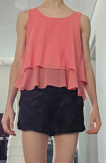Top sans manche rose - Taille unique