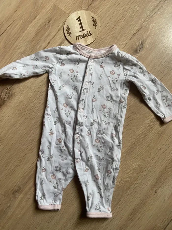 Pyjama léger sans pied 1 mois