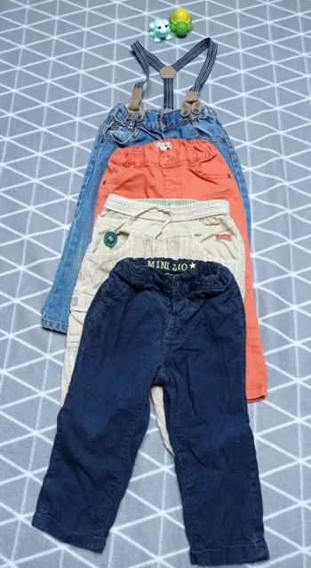 🦁Lot 4 pantalons, 18 mois
