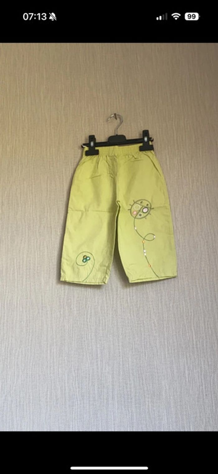 Pantalon Barbouillage vert Taille 2 ans