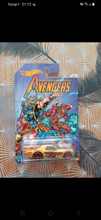 Voiture hot wheels avengers 
