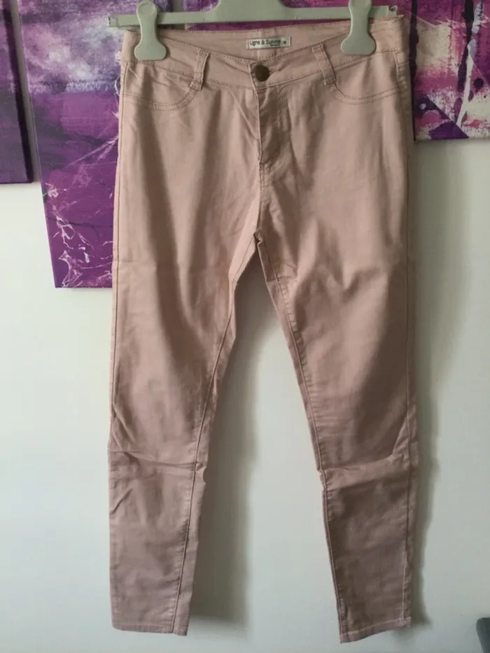Pantalon rose poudré T36