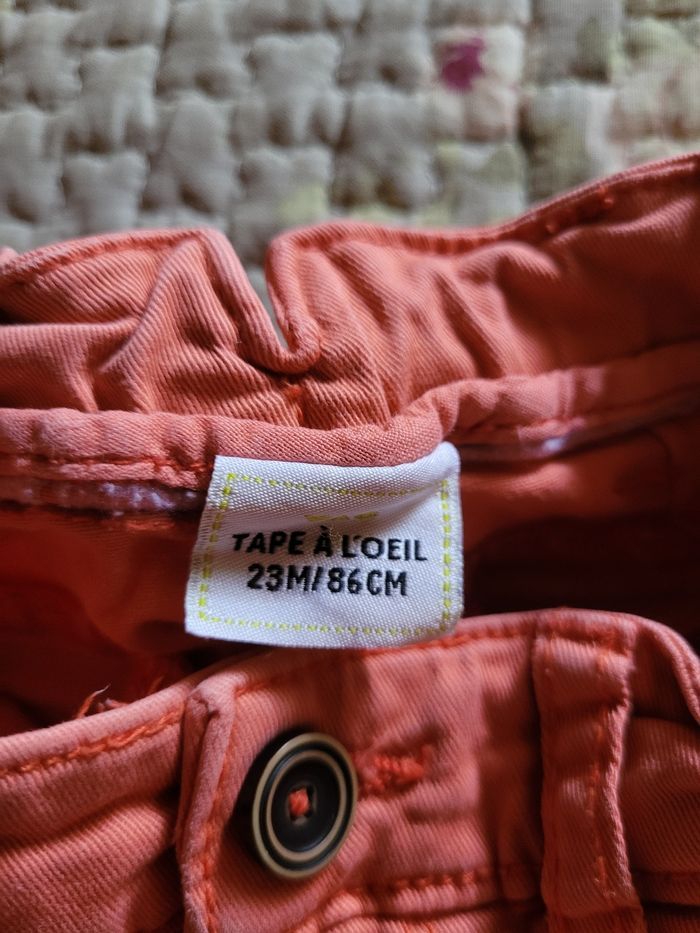 Pantalon 23 mois garçon tape à l'oeil corail - photo numéro 3