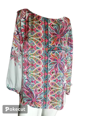 Blouse top chemisier chemise fleurs flower