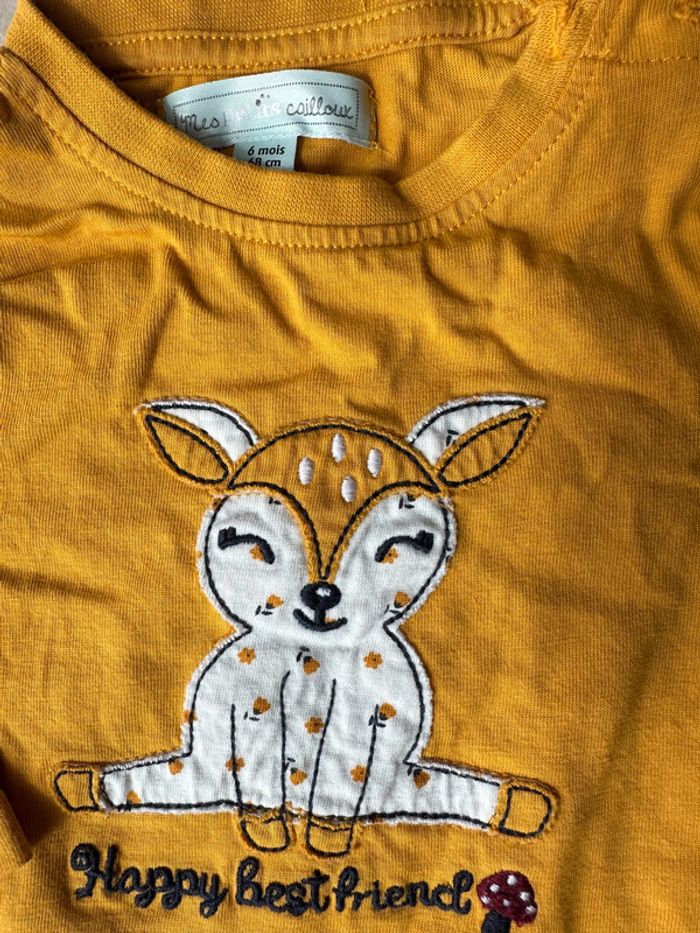 t-shirt manche longue biche - photo numéro 2