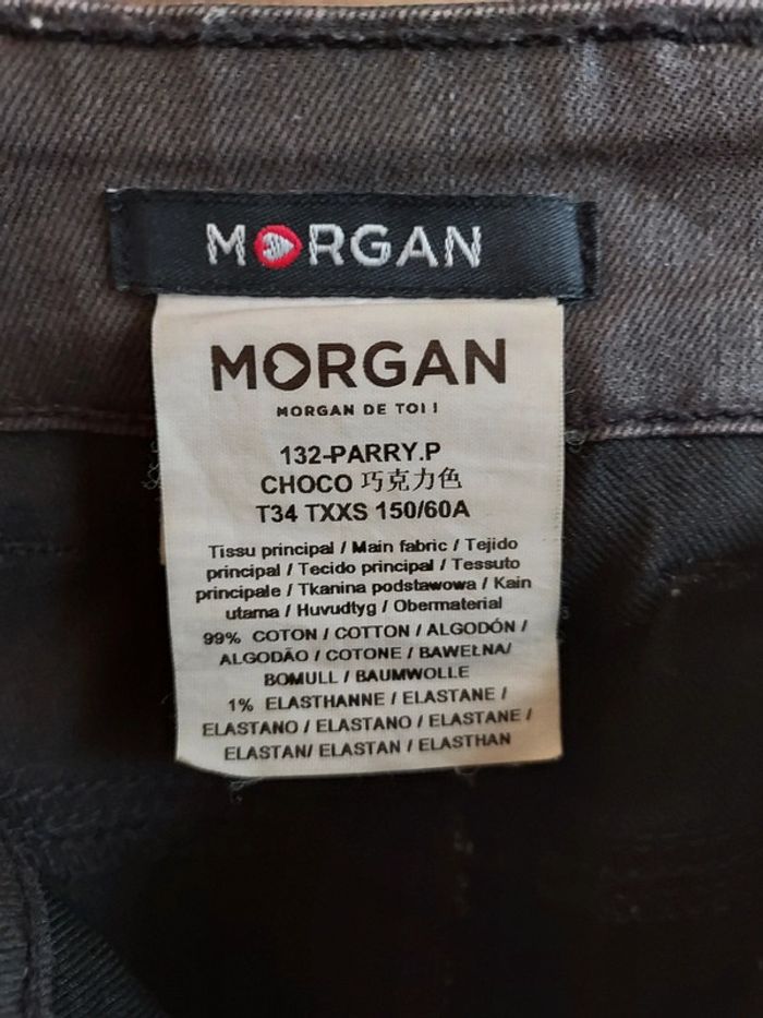 Pantalon brun brillant Morgan. - photo numéro 6