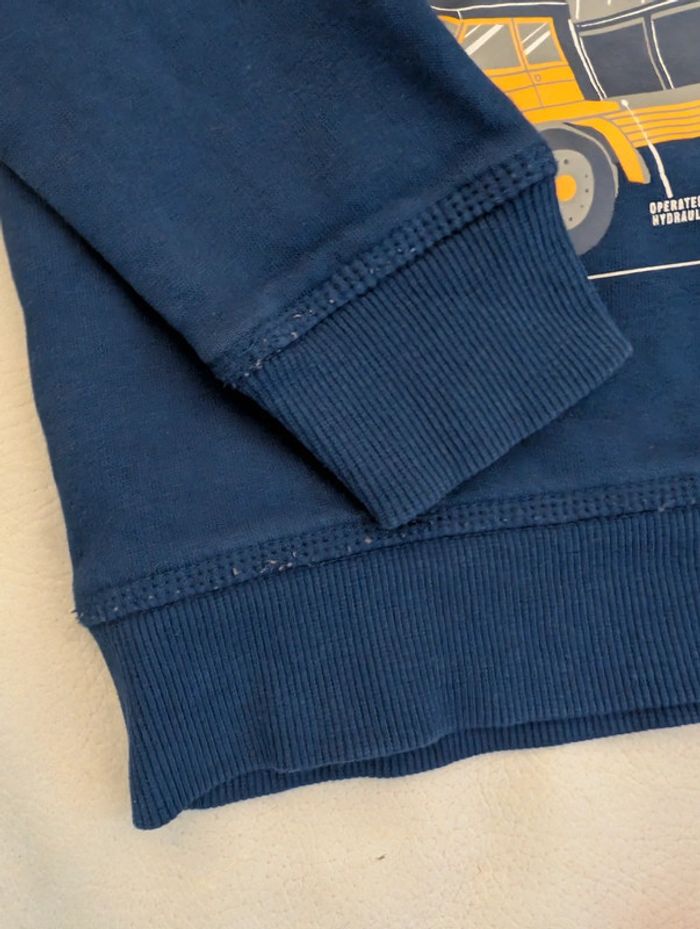 Lot de 2 sweats à capuche rouge et bleu marine - photo numéro 3