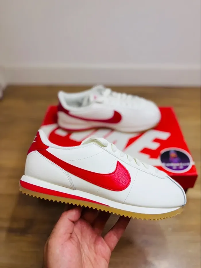 Nike Cortez Leather Sail University Red Gum Taille 36