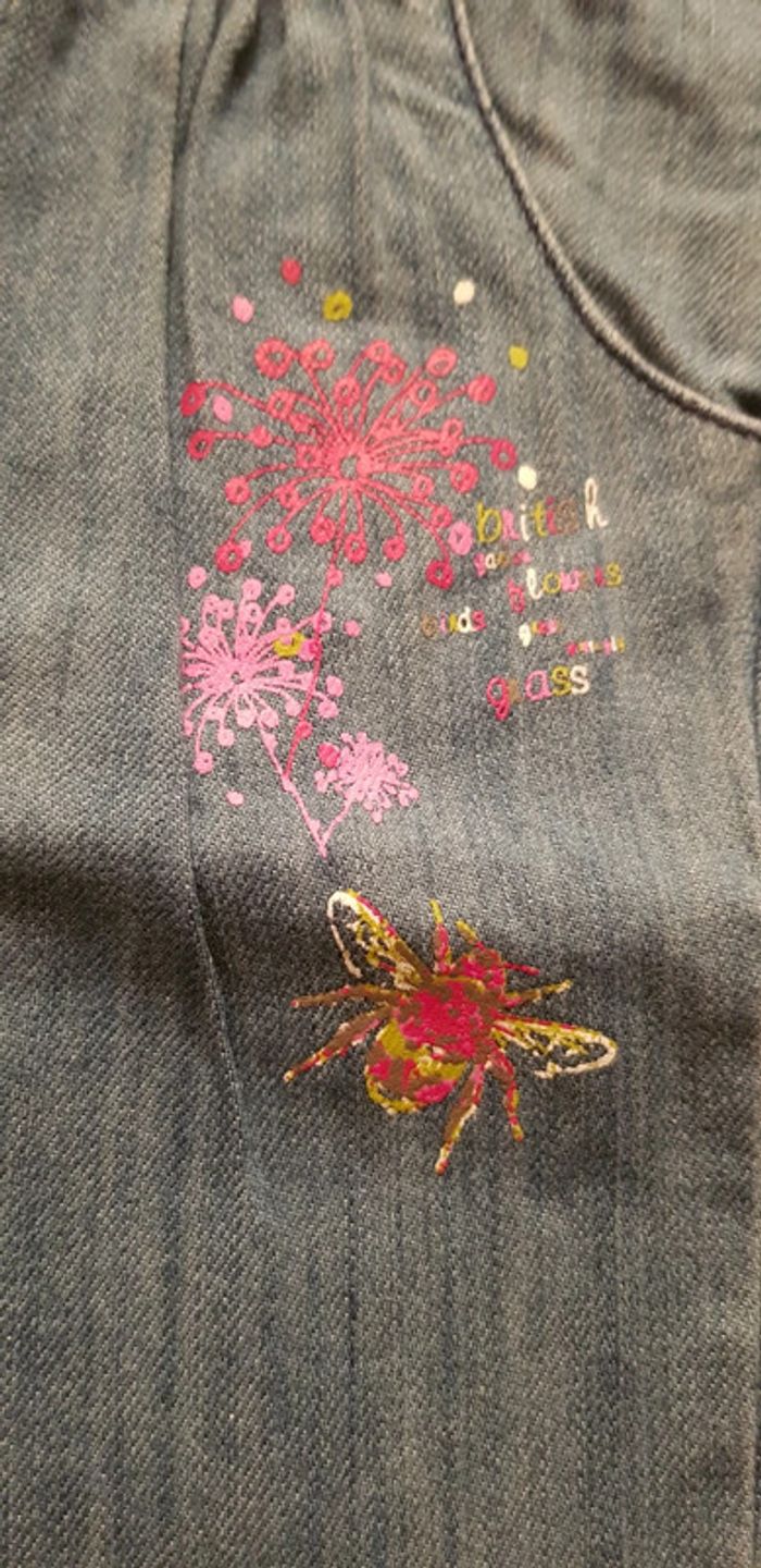 Pantalon jean bleu fille La Compagnie des Petits 10 ans - photo numéro 2