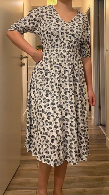 Robe longue à motifs