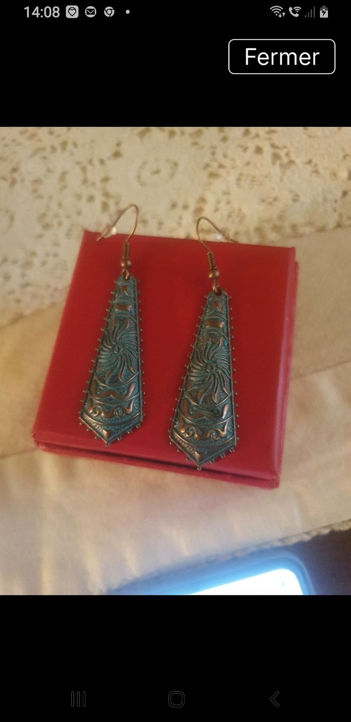 Boucles d'oreilles turquoise