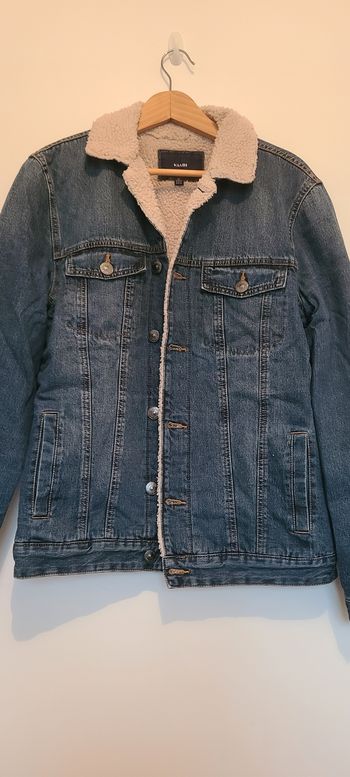 Veste jeans fourrée