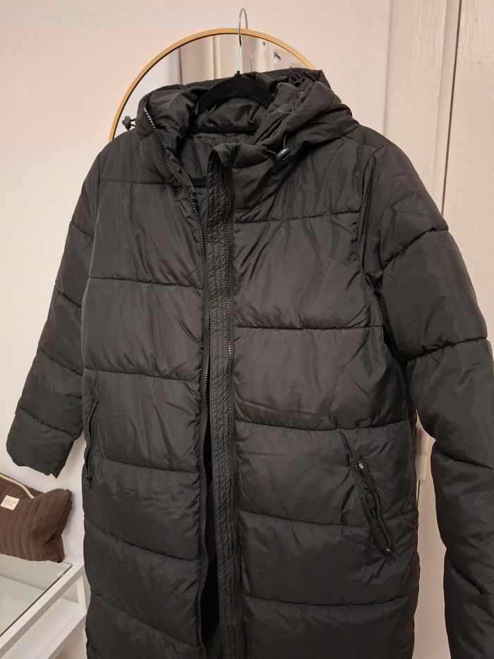 doudoune a capuche longue noir Only - photo numéro 3