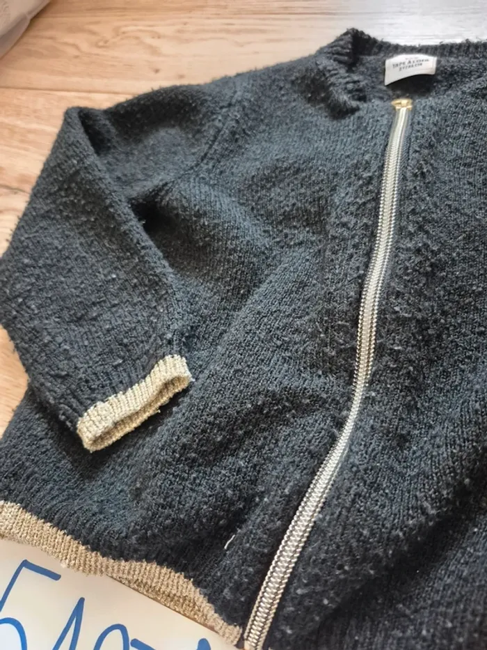 Gilet noir zippé Tape à l’Œil  2 ans / 86 cm - photo numéro 2