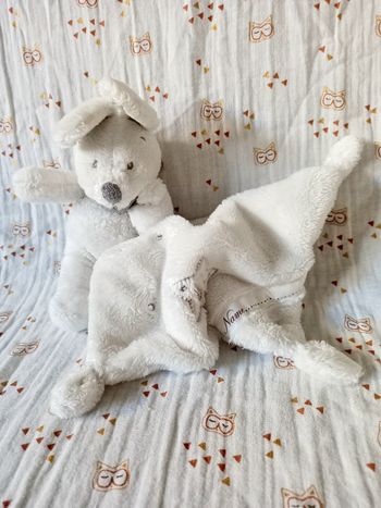 Doudou lapin mouchoir Verbaudet