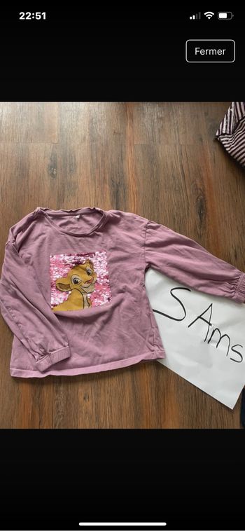T-shirt rose LM Nala