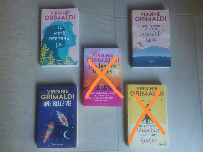 Lot de 4 romans de Virginie Grimaldi
